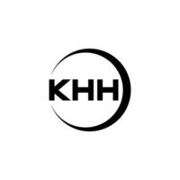 khh Brief Logo Design, Inspiration zum ein einzigartig Identität. modern Eleganz und kreativ Design. Wasserzeichen Ihre Erfolg mit das auffällig diese Logo. vektor