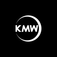 kmw Brief Logo Design, Inspiration zum ein einzigartig Identität. modern Eleganz und kreativ Design. Wasserzeichen Ihre Erfolg mit das auffällig diese Logo. vektor