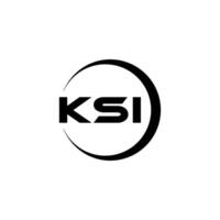 ksi brev logotyp design, inspiration för en unik identitet. modern elegans och kreativ design. vattenmärke din Framgång med de slående detta logotyp. vektor