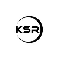 ksr Brief Logo Design, Inspiration zum ein einzigartig Identität. modern Eleganz und kreativ Design. Wasserzeichen Ihre Erfolg mit das auffällig diese Logo. vektor