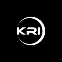 kri brev logotyp design, inspiration för en unik identitet. modern elegans och kreativ design. vattenmärke din Framgång med de slående detta logotyp. vektor