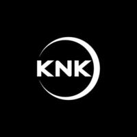 knk Brief Logo Design, Inspiration zum ein einzigartig Identität. modern Eleganz und kreativ Design. Wasserzeichen Ihre Erfolg mit das auffällig diese Logo. vektor