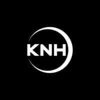 knh Brief Logo Design, Inspiration zum ein einzigartig Identität. modern Eleganz und kreativ Design. Wasserzeichen Ihre Erfolg mit das auffällig diese Logo. vektor