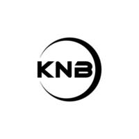 knb Brief Logo Design, Inspiration zum ein einzigartig Identität. modern Eleganz und kreativ Design. Wasserzeichen Ihre Erfolg mit das auffällig diese Logo. vektor