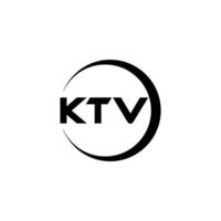 ktv Brief Logo Design, Inspiration zum ein einzigartig Identität. modern Eleganz und kreativ Design. Wasserzeichen Ihre Erfolg mit das auffällig diese Logo. vektor