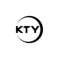 kty Brief Logo Design, Inspiration zum ein einzigartig Identität. modern Eleganz und kreativ Design. Wasserzeichen Ihre Erfolg mit das auffällig diese Logo. vektor