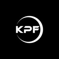 kpf Brief Logo Design, Inspiration zum ein einzigartig Identität. modern Eleganz und kreativ Design. Wasserzeichen Ihre Erfolg mit das auffällig diese Logo. vektor