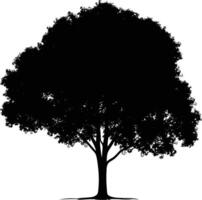 ai generiert Silhouette Baum Natur schwarz Farbe nur vektor