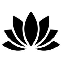 Lotus-Glyphe-Symbol vektor