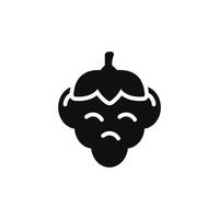 Himbeere Symbol isoliert auf Weiß Hintergrund vektor