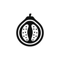 guava ikon isolerat på vit bakgrund vektor