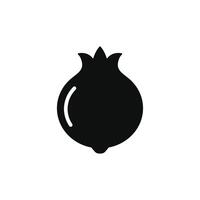 Granatapfel Symbol isoliert auf Weiß Hintergrund vektor