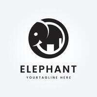 Elefant Symbol Vektor Konzept Design Vorlage Netz