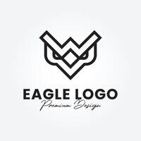 Kopf Adler Logo Design, Phönix Vektor Emblem, Vogel Falke Vektor Flügel Logo Vorlage