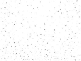 Geburtstag Licht Silber dreieckig funkeln Konfetti Hintergrund. Weiß festlich Textur. vektor