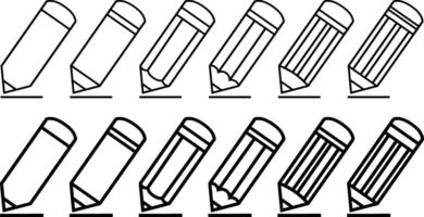 penna ikon skola symbol ClipArt vektor illustration