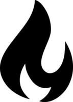 Feuer Symbol Gravur Clip Art Schablone Vektor Illustration
