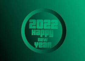 nyår 2022 bakgrund med gradientstil vektor