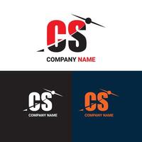 Initiale Logo cs, cs Brief Logo, cs Brief finanziell Reise Logo vektor