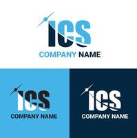 brev ics logotyp. ics finansiell logotyp design vektor illustration för kreativ företag, företag, industri och resa eller plan logotyp