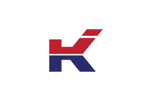 Brief k j Logo Design Vorlage vektor