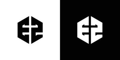 Brief ez Polygon minimal Logo Design vektor