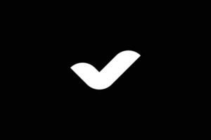 Brief v Kennzeichen Logo Design Vorlage vektor