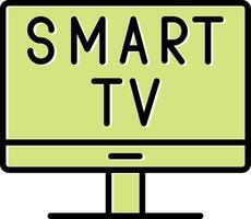 Smart-TV-Vektorsymbol vektor