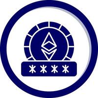 ethereum Lösenord vektor ikon