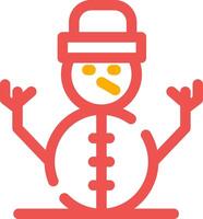 Schneemann kreatives Icon-Design vektor