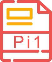 pi1 kreativ ikon design vektor