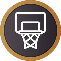 Basketballkorb kreatives Icon-Design vektor