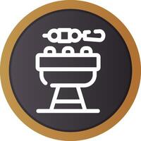 BBQ kreatives Icon-Design vektor