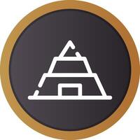 Pyramide kreatives Icon-Design vektor