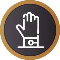 Handschuh kreatives Icon-Design vektor