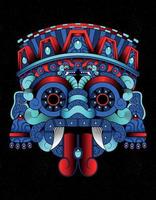 tlaloc aztekisk gud vektor