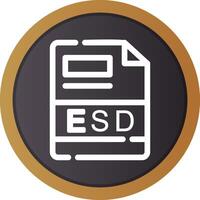 esd kreativ Symbol Design vektor