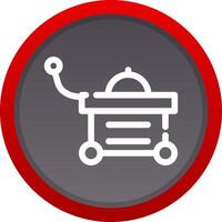 Food Cart kreatives Icon-Design vektor