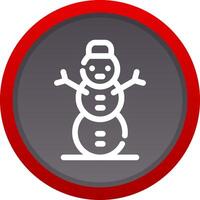 Schneemann kreatives Icon-Design vektor