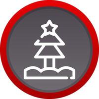 Weihnachtsbaum kreatives Icon-Design vektor