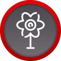 kreatives Icon-Design mit Blumen vektor