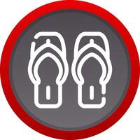 Flip-Flops kreatives Icon-Design vektor