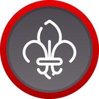 Fleur de Lis kreatives Icon-Design vektor