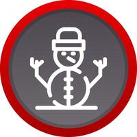 Schneemann kreatives Icon-Design vektor