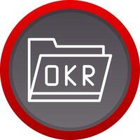 okr Mappe kreativ Symbol Design vektor