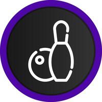 Bowling kreatives Icon-Design vektor