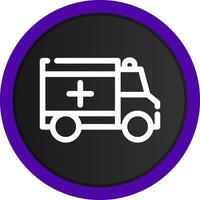 Krankenwagen kreatives Icon-Design vektor