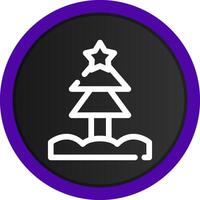 Weihnachtsbaum kreatives Icon-Design vektor