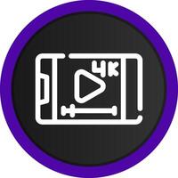 Video-Streaming kreatives Icon-Design vektor