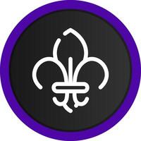 Fleur de Lis kreatives Icon-Design vektor